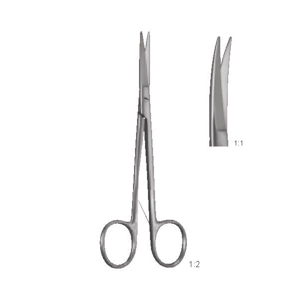 Plastic surgery scissors