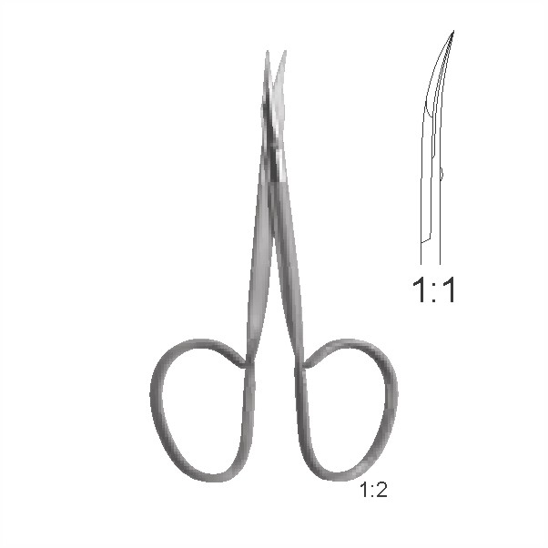 Fine operating scissors