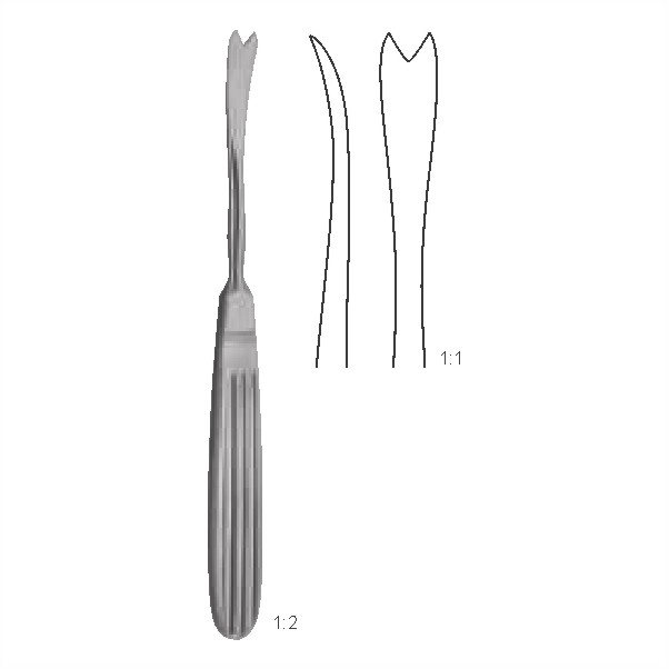 Periosteal elevators and awls for maxillo-facial surgery