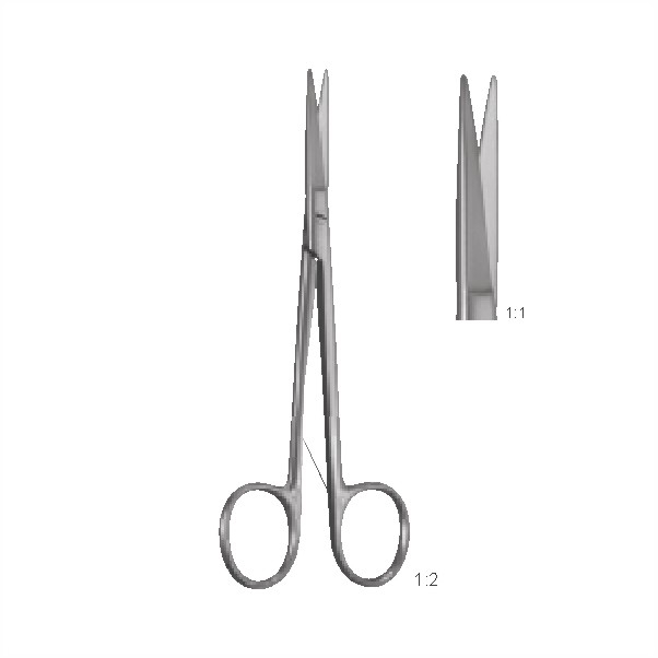 Plastic surgery scissors