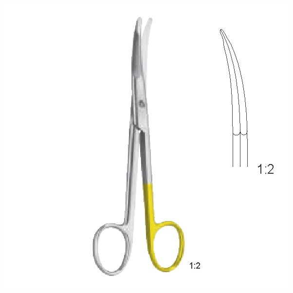 Plastic surgery scissors