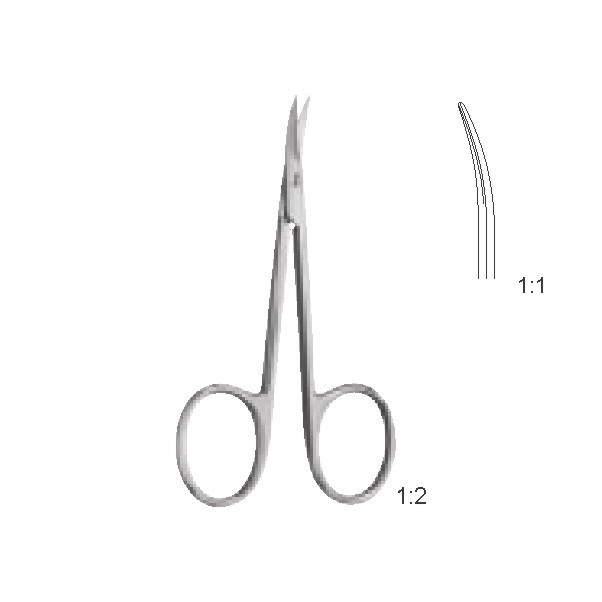 Blepharoplasty scissors