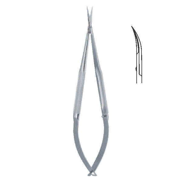Micro scissors with round handle