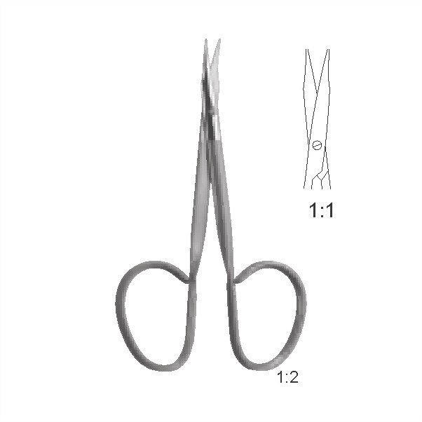Fine operating scissors